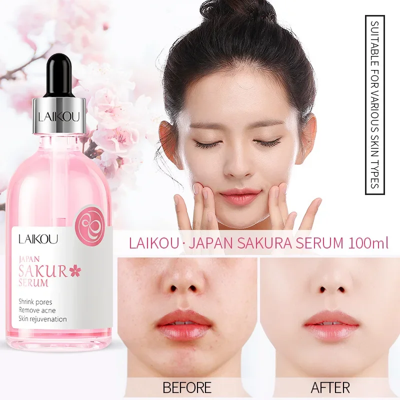 

100ml LAIKOU Rose Essence Face Serum Anti Wrinkle Anti-Aging Improve Fine Lines Lifting Shrink Pores Moisturize Face Skin Care