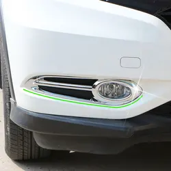 For Honda HR-V HRV Vezel 2014 2015 2016 2017 2018 2019 2020 Car Front Fog Light Cover ABS Chrome Trim Foglight Protector