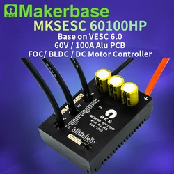 Makerbase VESC 60100 V2 60V 100A High Current With Alu PCB Based on VESC For E-Foil Fight Robot Surfboard AGV Robot