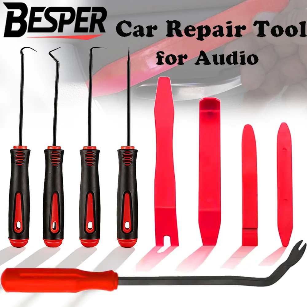 

9/5/4Pcs Auto Trim Removal Tool and High-Strength Steel Oil Seal Screwdrivers Set for Vehicle Motorcycle Gasket Disassemly