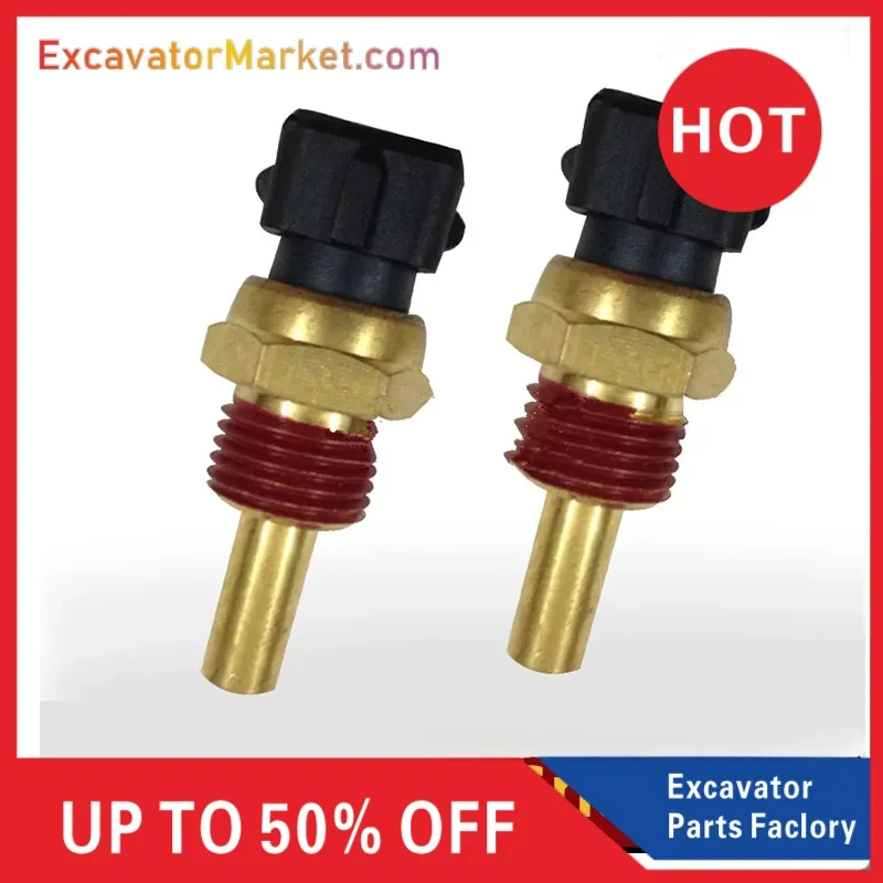 For Daewoo Doosan DH150 220-5 215 225 300-7 Excavator Accessories Excavator Water Temperature Sensor Induction Plug