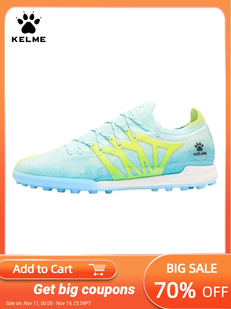 

Kelme Football Shoes Men's Tf Broken Nail Electric 3.0 Professional Competition Grass Training Soccer Shoes