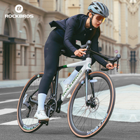 ROCKBROS Men Women's Aluminum Bent Handlebar Road Bicycle 20 Speed 700C Oil Disc Brake Internal Shift Commuter Bicycle Bike