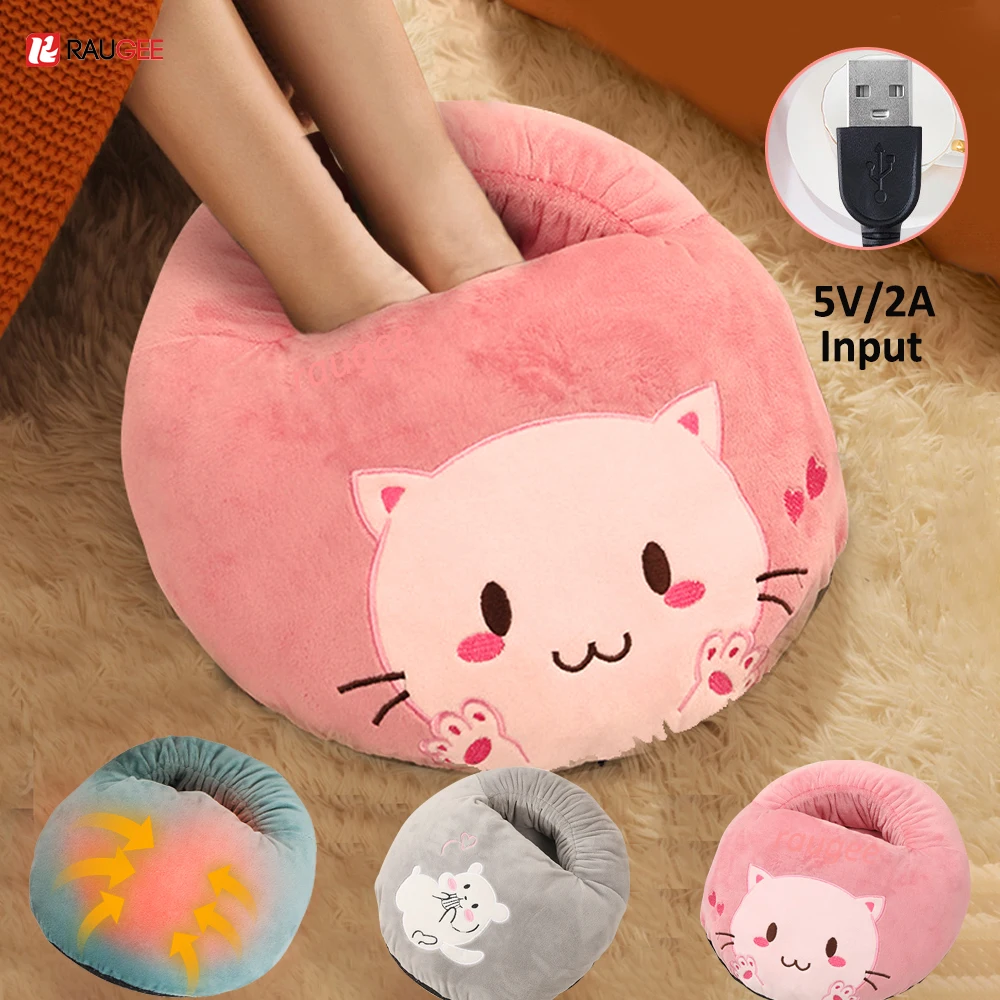 Foot Warmer Electric Foot Heating Pad USB Foot Warmer Heater With 3 Gear Soft Wearable Foots Warming Bag Mat For Home