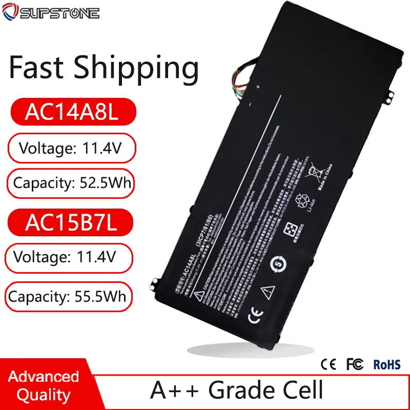 AC14A8L AC15B7L Laptop Battery For Acer V NITRO VN7-572G 571G 591G 592G 791G 792G VX5-591G SPIN 3 SP314-51 KT.0030G.001 MS2391