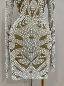 8 best sales فستان طويل مزين باللؤلؤ - №8