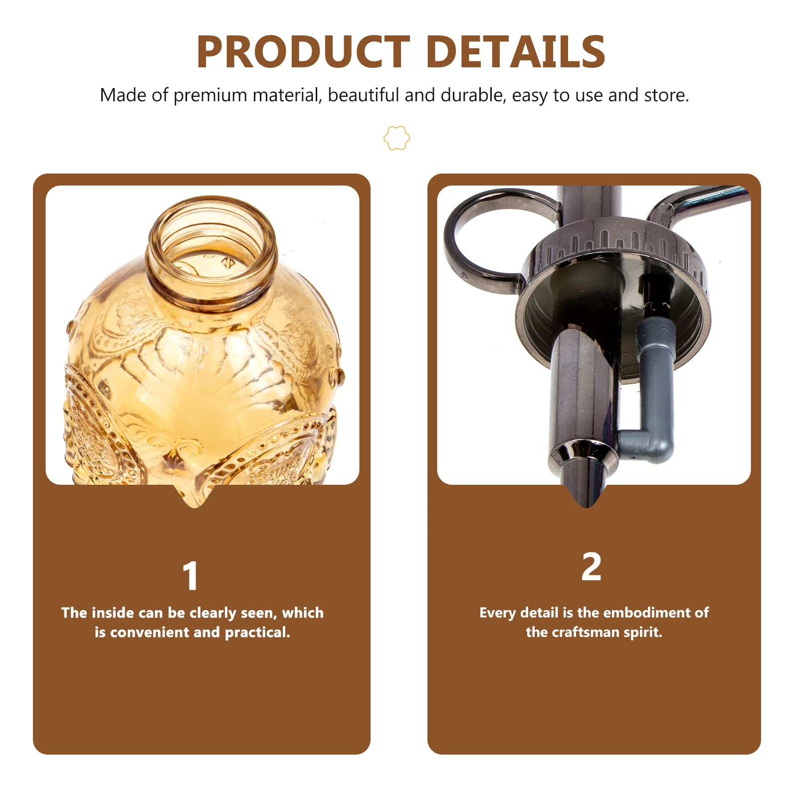 زجاجة رذاذ مستر للنباتات الزجاجية، تصميم عتيق للمسقاة في الأماكن المغلقة والخارجية للنباتات الصغيرة والعصارة والزجاج المزخرف #1