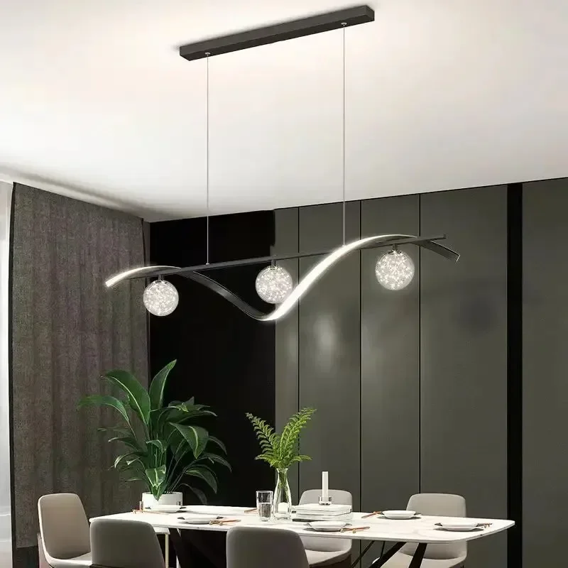 Imagem -02 - Nordic Girar Bola de Vidro Luzes Pingente Led Lustre de Teto Luminária para Bar Sala de Estar Escritório Mesas de Jantar Decoração de Casa