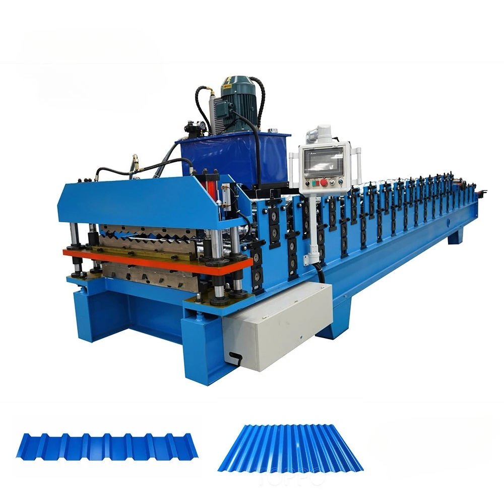 Fully Automatic Double Layer Steel Roof Tile Forming Machine High Speed Corrugated Trapezoidal Panel Production Line