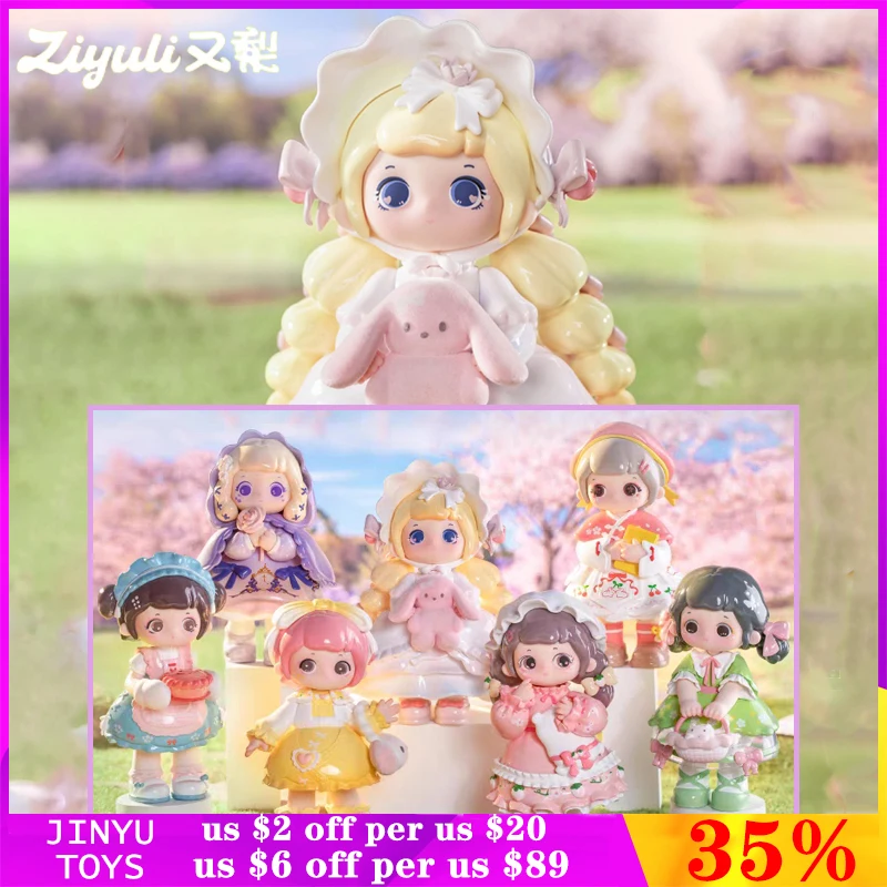 Original Ziyuli Spring Only Series Blind Box Trendy Toy Caja Ciega Cute Action Figures Cartoon Doll Model Desktop Ornaments Gift