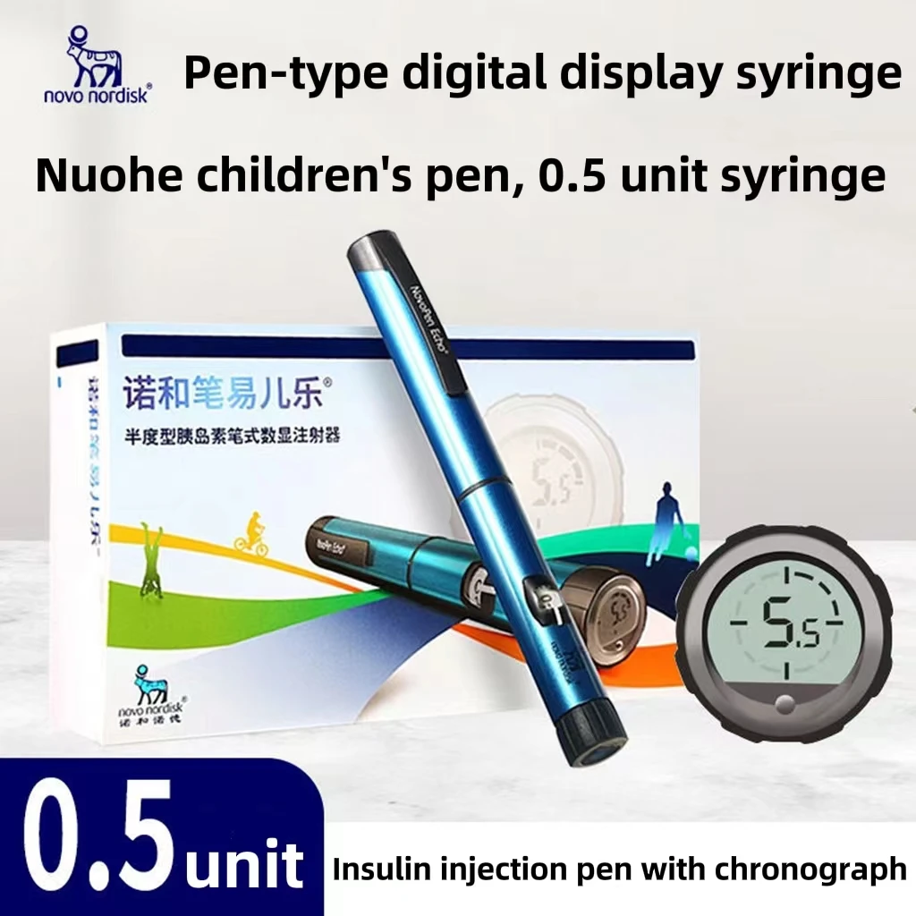 Semi-scale 0.5 Unit Children\'s Pen NovoPen Echo Children\'s Blood Sugar Memory Injection Pen Novo Nordisk Insulin Pen for Child