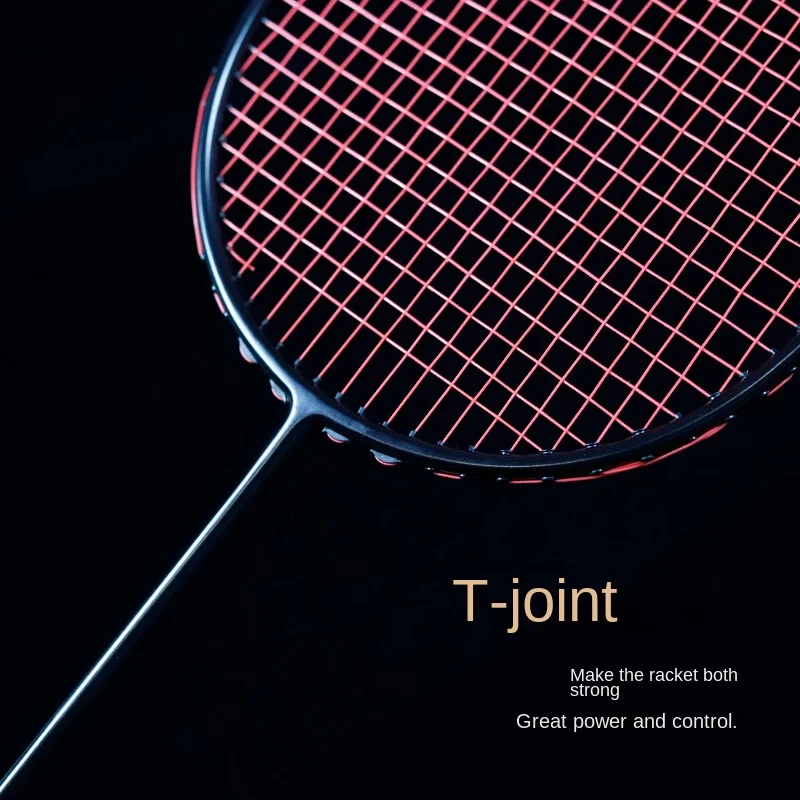 

Authentic badminton racket full carbon fiber men's and women's professional training durable ultra-light single racket set