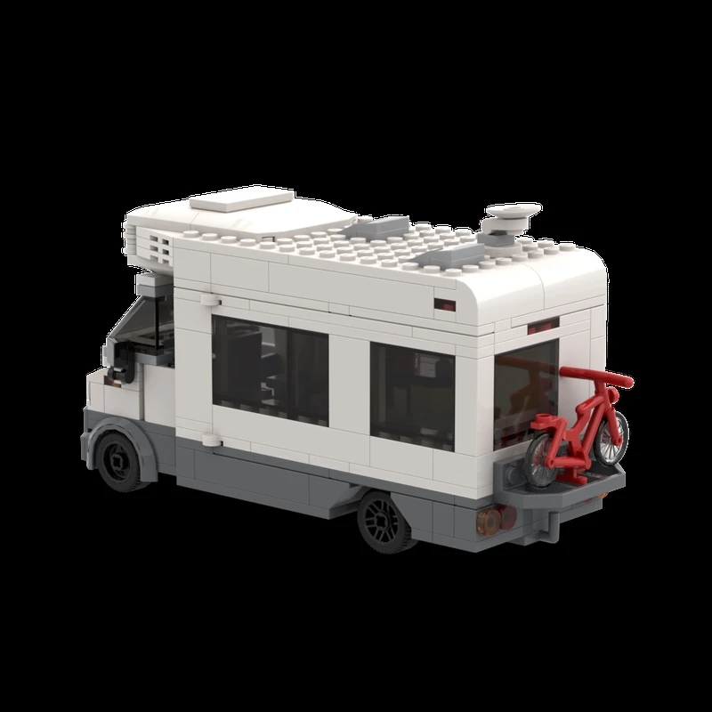 MOC Camping RV elektronische tekening 279 stuks kleine deeltjes splitsblok assemblagemodel speelgoed