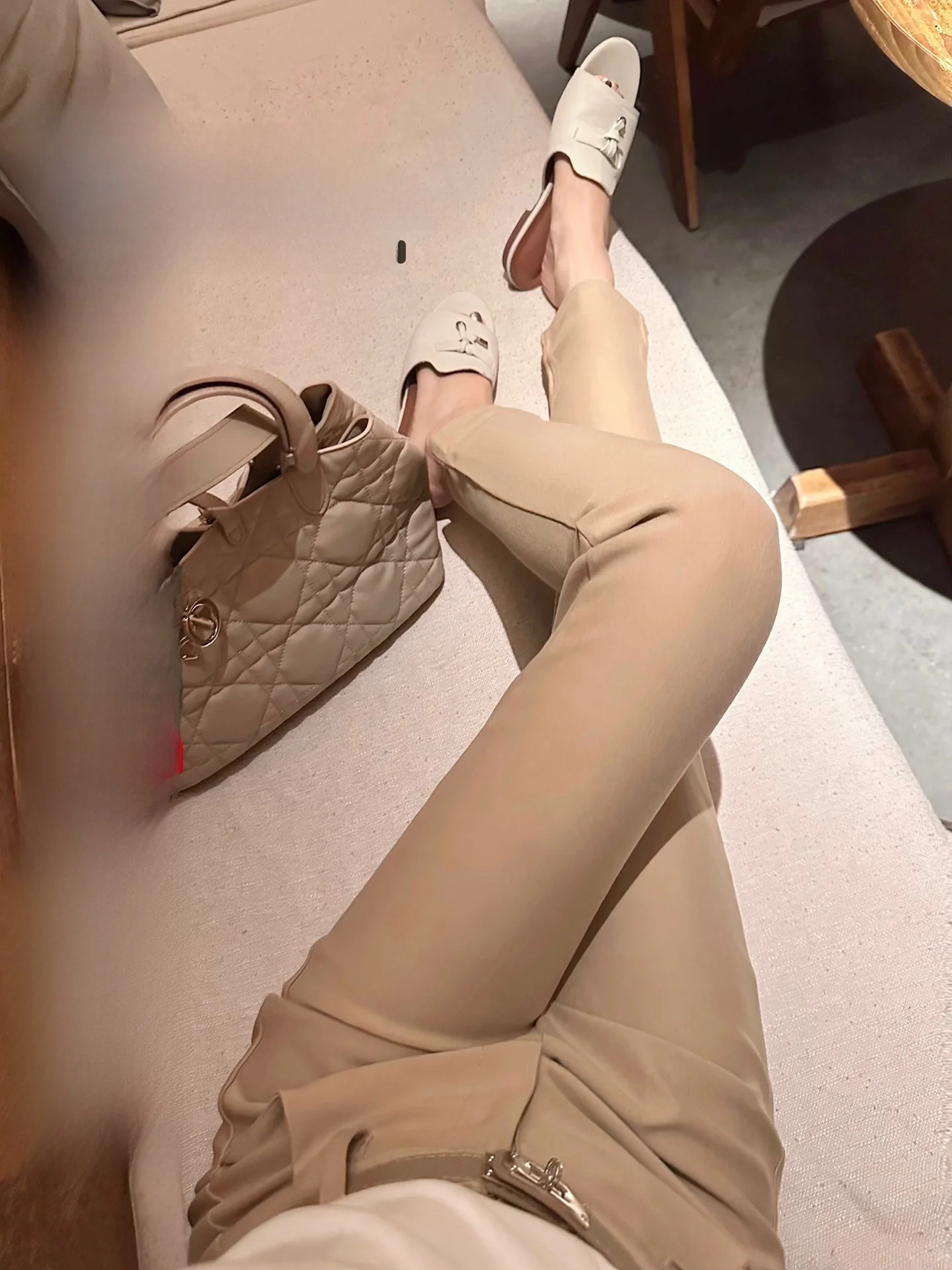 Pantalones Casuales de Cintura Alta con Control de Abdomen para Mujer, Marca CCZEE, Estilo Bootcut, Largo Nueve Puntos, Otoño