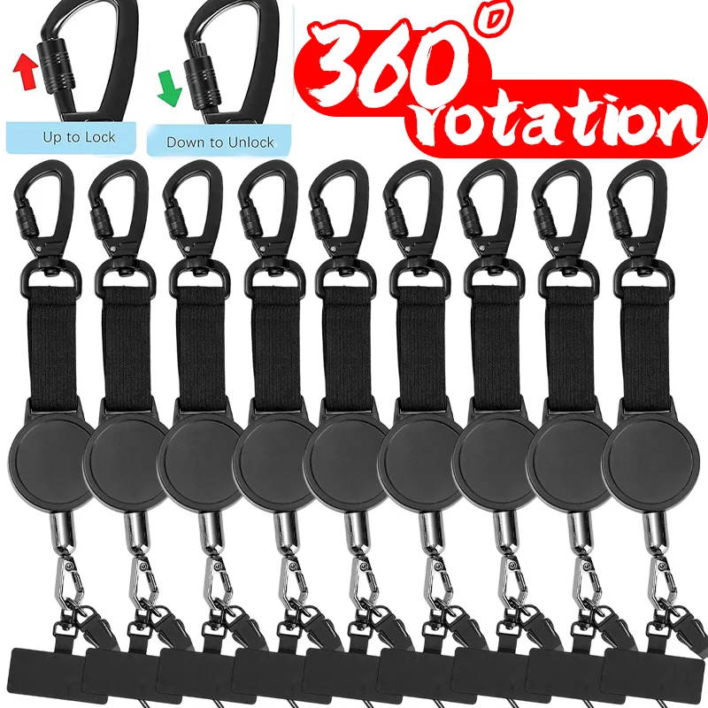 

Universal Phone Lanyard Tether Retractable Steel Line Anti Drop Ways Compatible with All Phone Cases for Walking Concert Daily