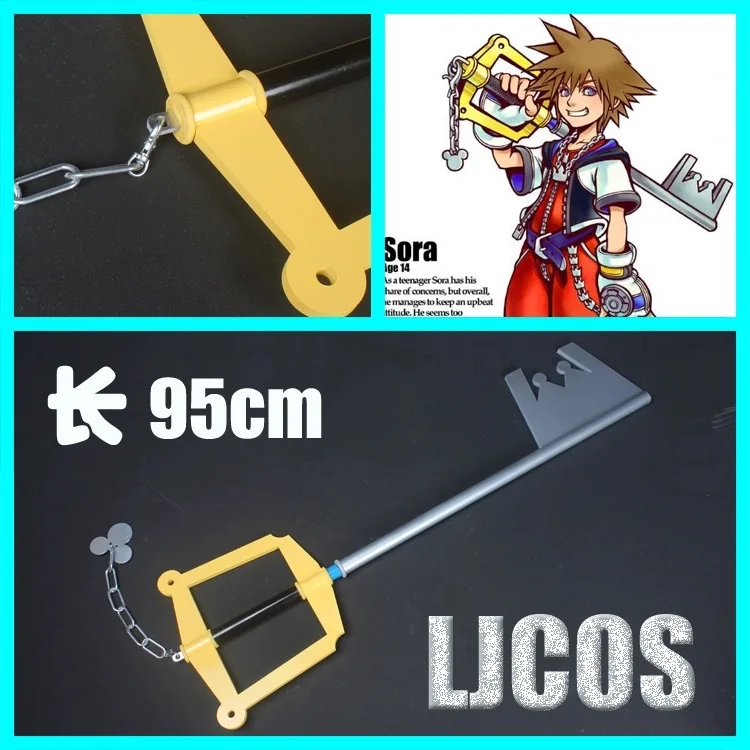 

Sora Key Kingdom Hearts Cosplay Props Halloween Christmas Fancy Party Costumes Accessories