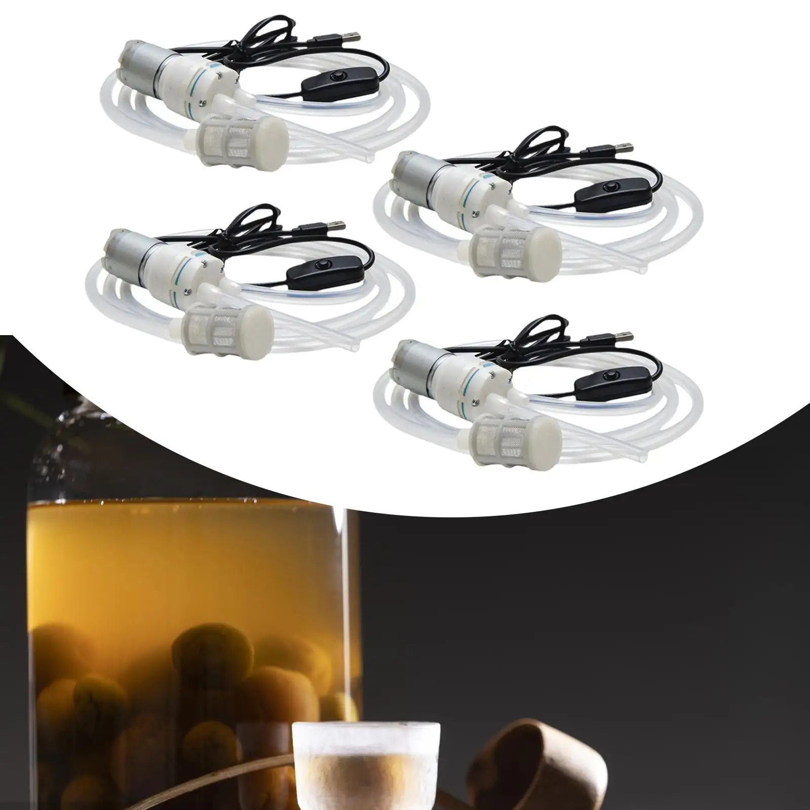 Pompa Transfer Anggur Pompa Self Priming Listrik USB Ringan