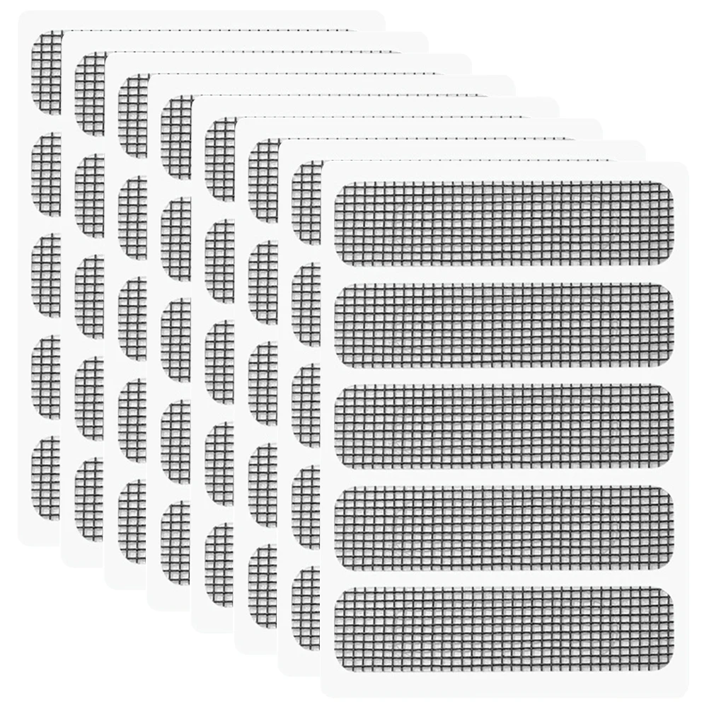 

Screen Repair Patch Kit Tear Holes Adhesive Patches for Windows Doors Lightweight Durable Safe Simple Design Self Adhesive Wear
