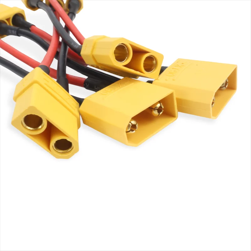 New Type 1/6PCS XT90 Male to XT90 Female Plug Extension Cable Lead Silicone Wire 14AWG for RCcars boats or planes lipo battery