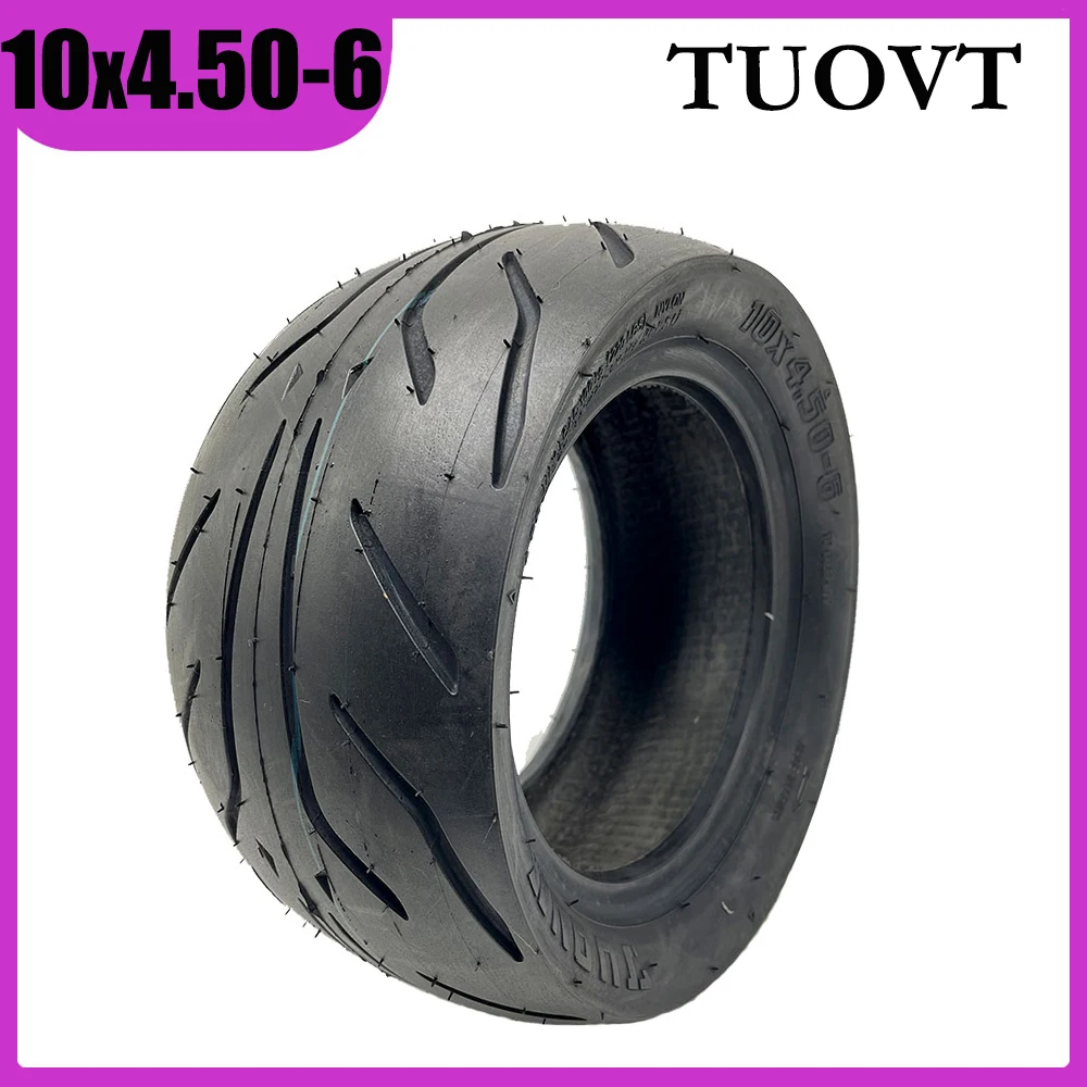 

10x4.50-6 Tire TUOVT Tubeless Wear-resistant Wide-body Tyre for Electric Scooter Pneumatic Wheel Accessories