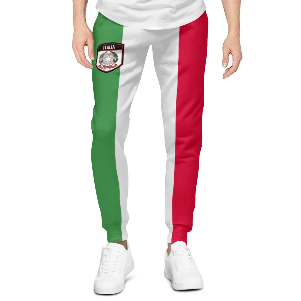 

2025 Italy Flag Mens Sweatpants with Pockets Joggers for Men Sports Casual Sweat Pants With Drawstring