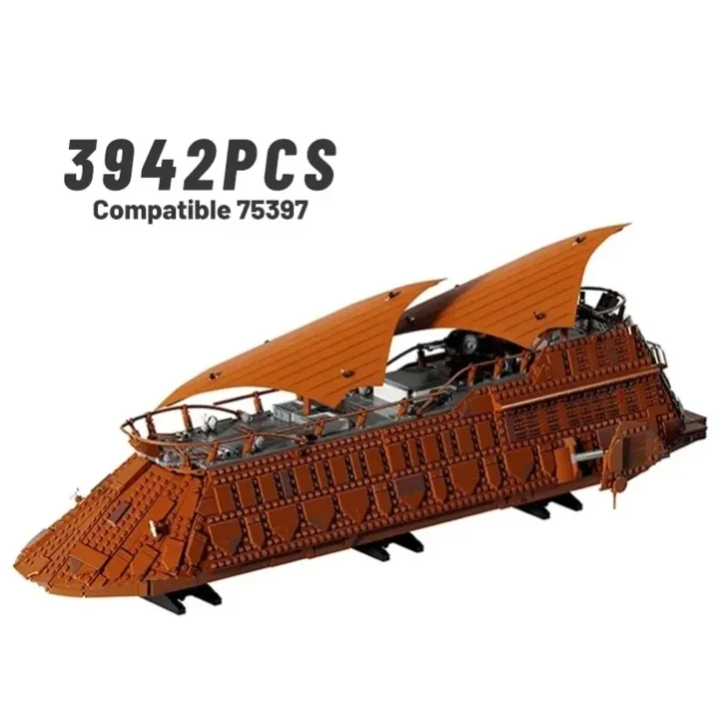 3942 Teile Segelbarke Modellbausatz Spielzeug DIY Luxusyacht Puzzle Bausteine Spielzeug für Kinder und Erwachsene Geburtstags- und Festgeschenke