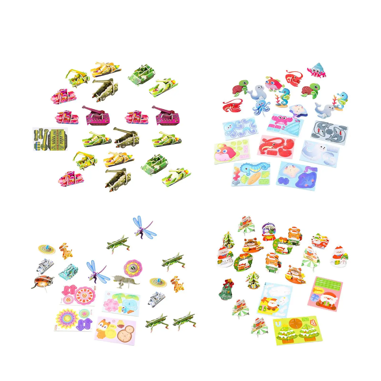 

3D Puzzles Pack 2 Stem Toys Shape Matching Puzzle for Kindergarten Preschool