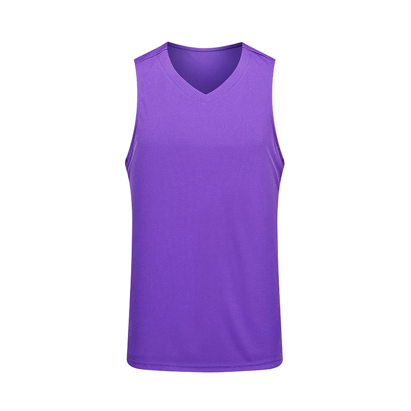 V-neck Sleeveless Basketball Shirts Sports Gym Running Large Size Vest Quick Dry Group Purchase Tank Top Customize Logo Pattern