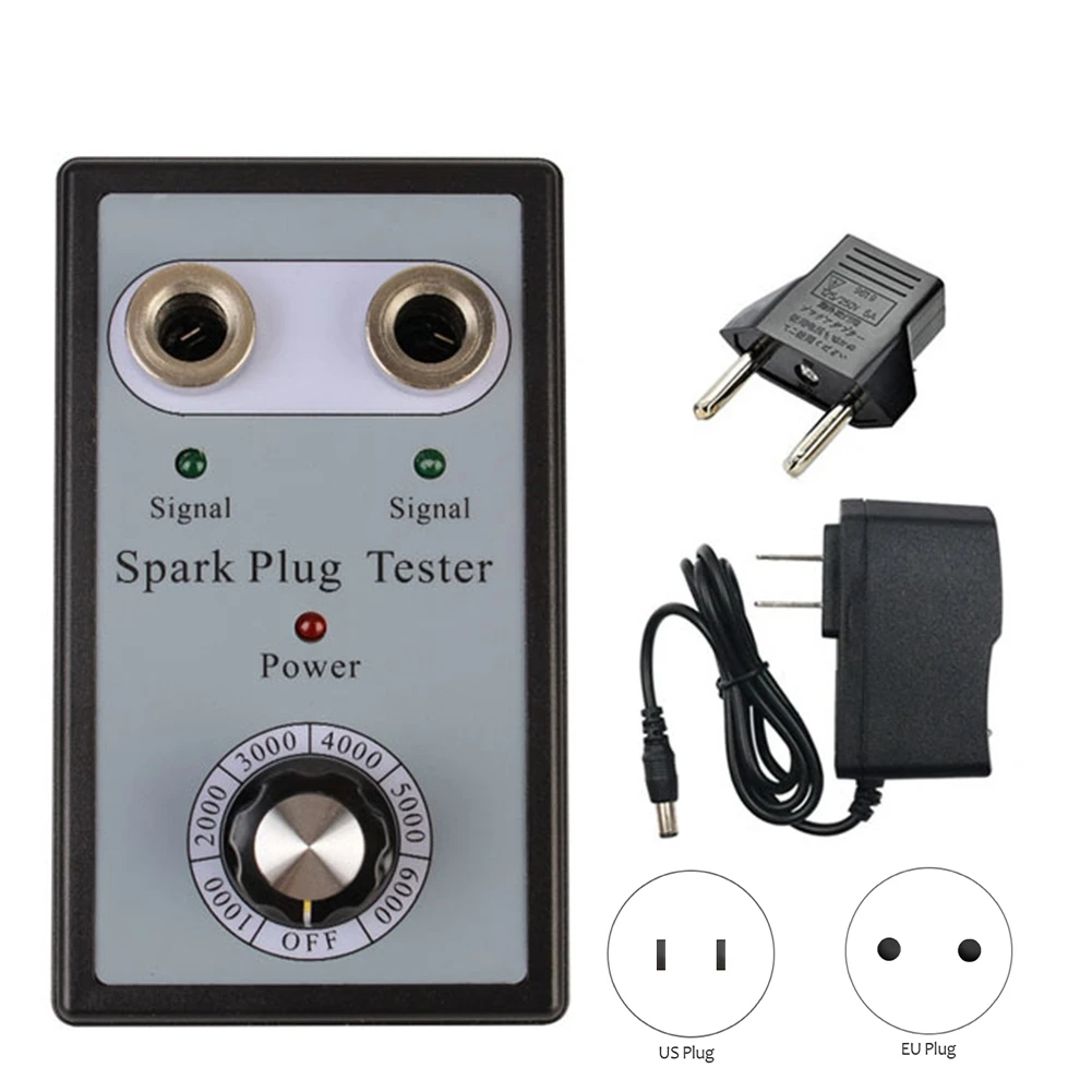 

Efficientt-1Set Dual Hole Tester Ignition System Tester Automotive Coil Detector Wire Diagnostic Test Tool US&EU Plug
