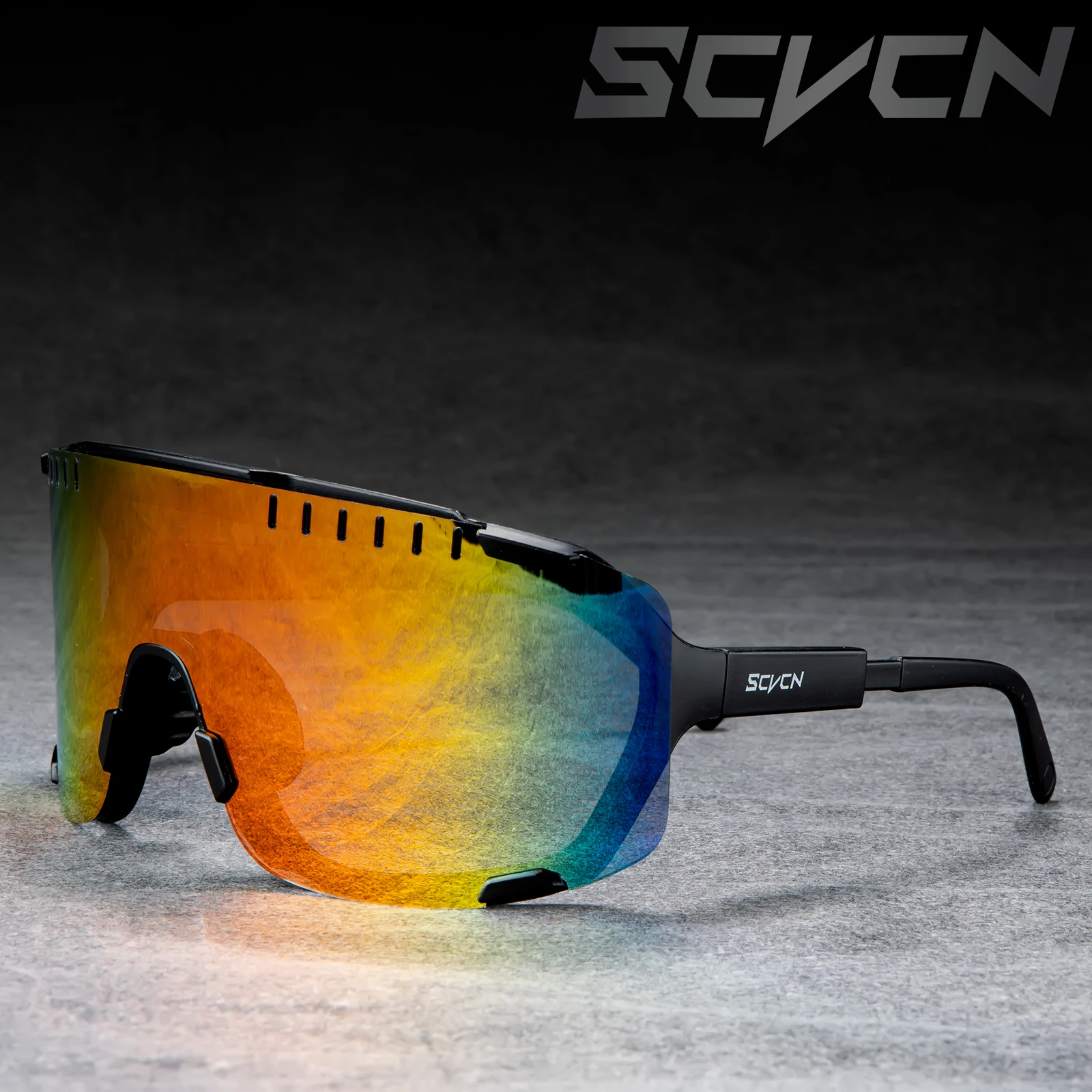 SCVCN Cycling Glasses Outdoor Sports Bicycle Sunglasses UV400 Men MTB Cycling Sunglasses Women Road Bike Glasses