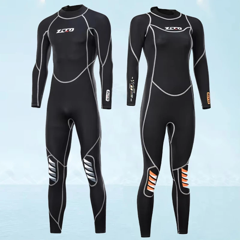 

New 3mm Neoprene Diving Suit Men Women Sunscreen Scuba Snorkeling Diving Suit One-piece Fishing Thermal Swimwear Surfing Suit