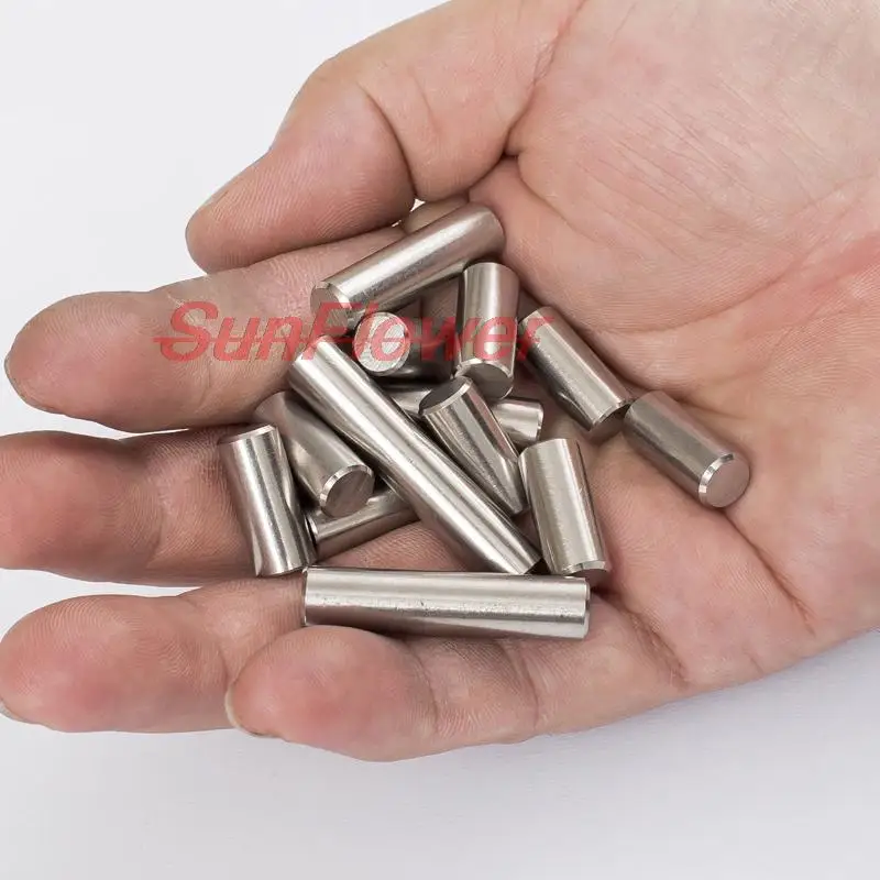 304 Stainless Steel M1.5 M2 M2.5 M3 M4 M5 M6 M8 Bearing Steel Cylindrical Pin Locating Pin Needle Roller Thimble Length 4-100mm