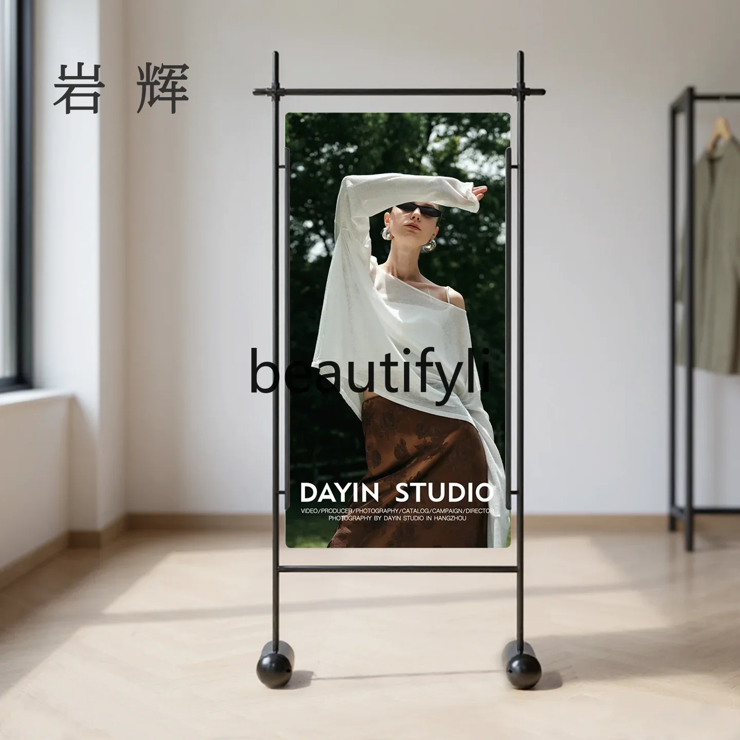 DD45 Poster display stand Floor-to-ceiling billboard Shopping mall activities Acrylic sign customization