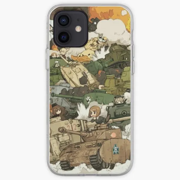 Girls Und Panzer Iphone Tough Case  Phone Case Customizable for iPhone X XS XR Max 6 6S 7 8 Plus 11 12 13 14 Pro Max Mini