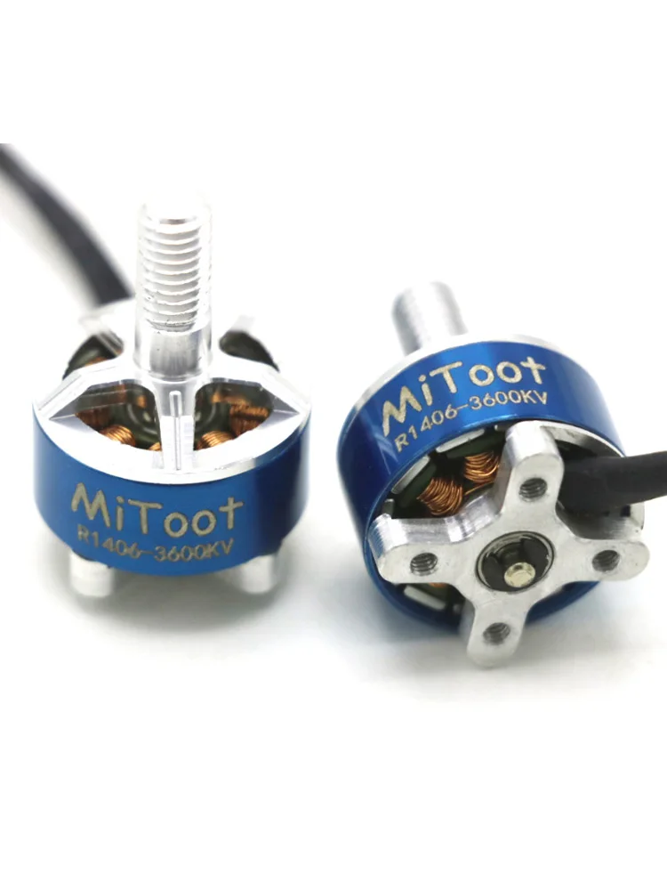 1 / 2 / 4pcs Mitoot R1406 1406 3600KV 2-4S CW CCW Brushless Motor for RC Racing Racer Drone Quadcopter