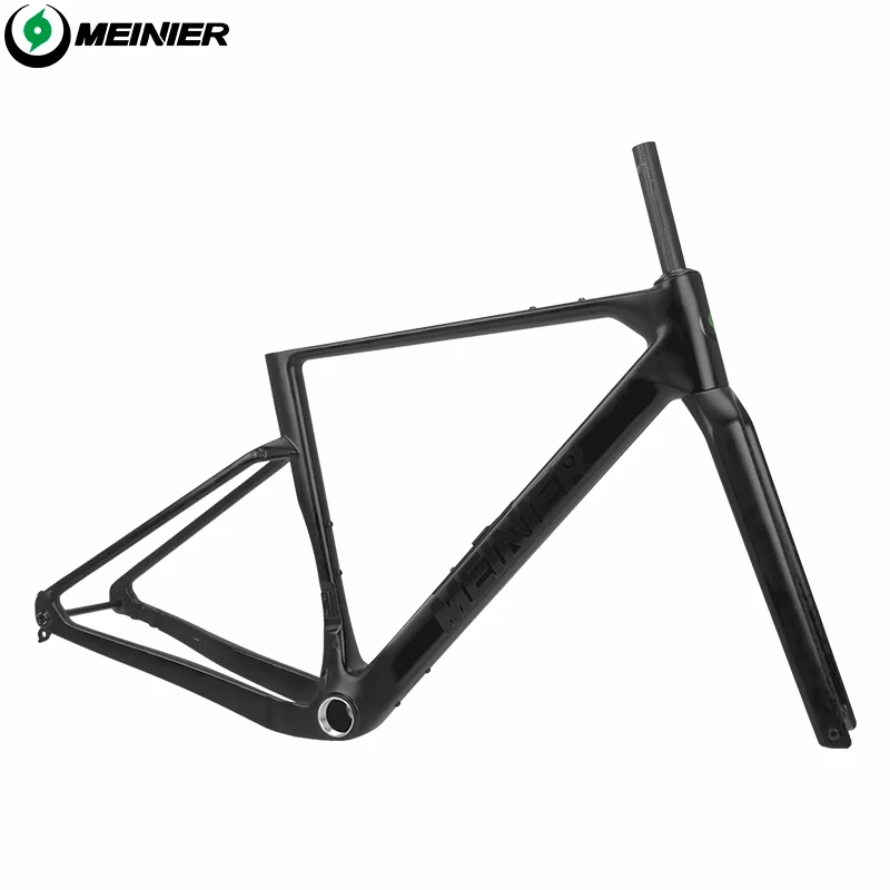 Carbon-Gravel-Rahmen mit T47-Tretlager und Scheibenbremse für max. 700x57c Reifen, interne Kabelführung, Gravel-Rahmenset