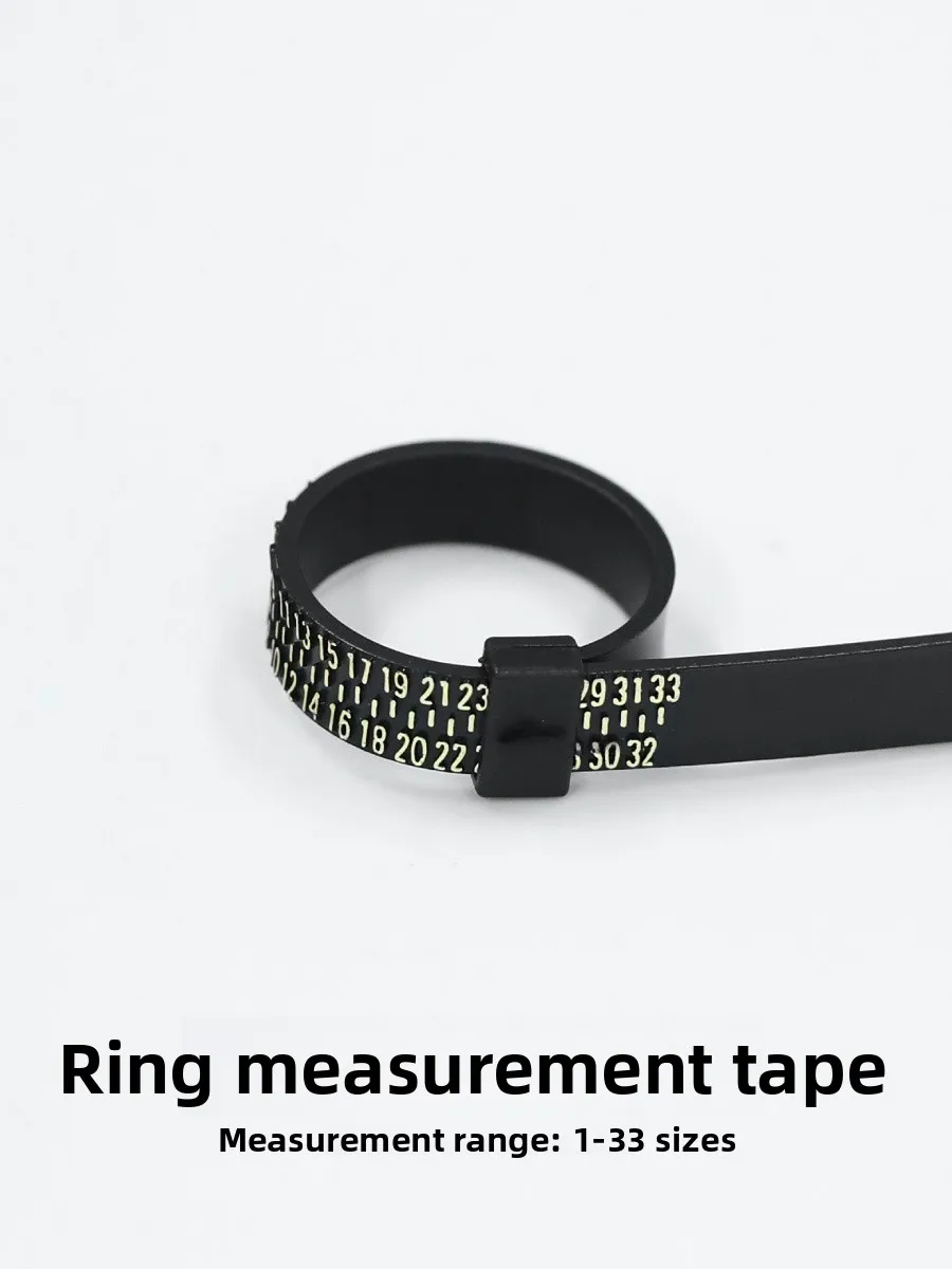 Silver Surgical Ring Measurement Tool Finger Ring Sizer Band with Finger Circumference for Men New Fashion Jewelry Accessories