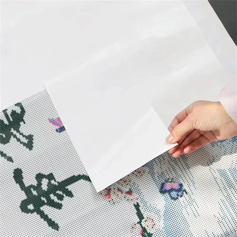 50/100/200Pcs Dustproof Diamond Painting Release Paper Stain-proof Anti-adhesive Diamond Art Tool Double-Sided White Cover