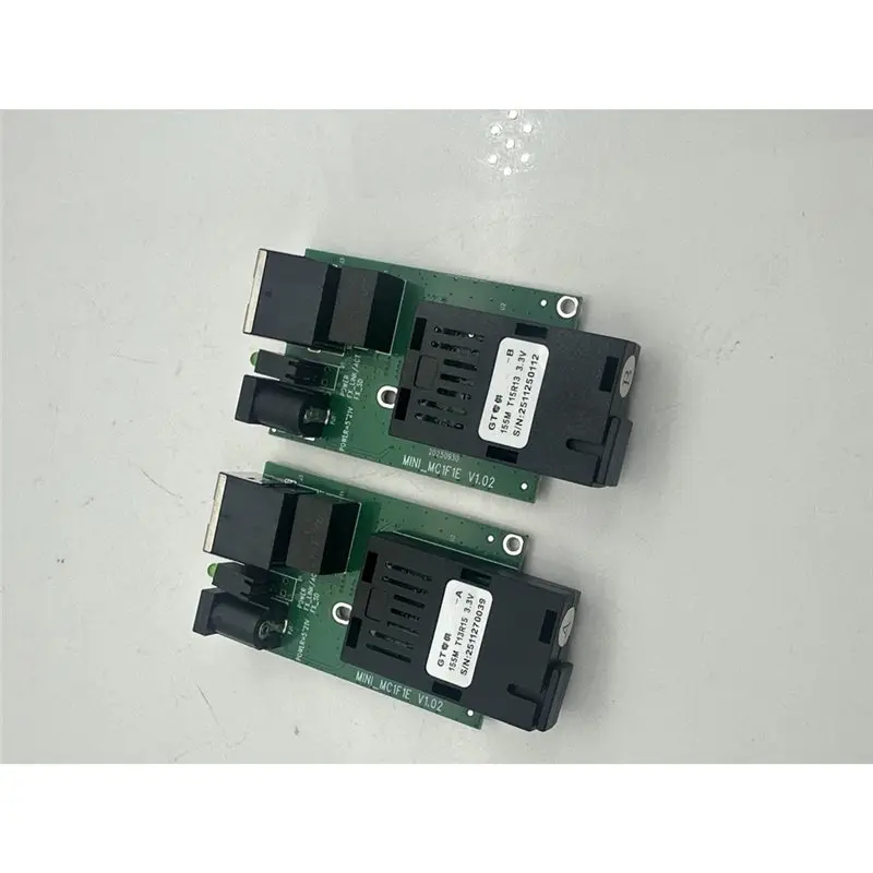 [B24B!】 PCB Board 100M Ethernet Fiber Media Converter Featuring 1X RJ45& 1X SC Port, 1 Pair Ethernet Fiber Optic Transceiver For