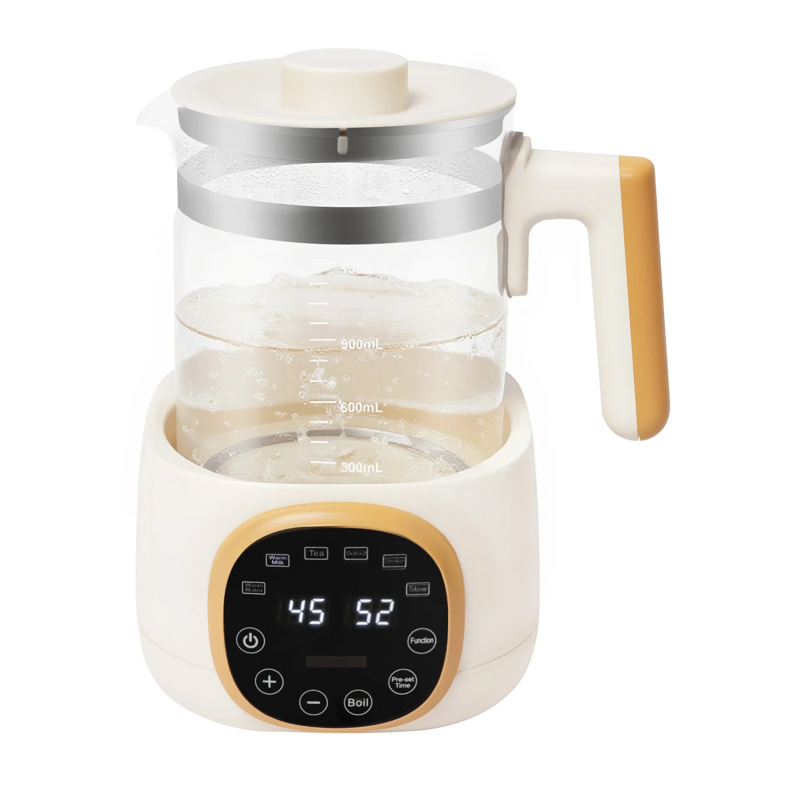 1,3-Liter-Babyflaschenwärmer, 72 Stunden konstante Temperatur und 5-Minuten-Speicher, schnelles Aufheizen und 45 dB leise, für Milchformel und Lebensmittel