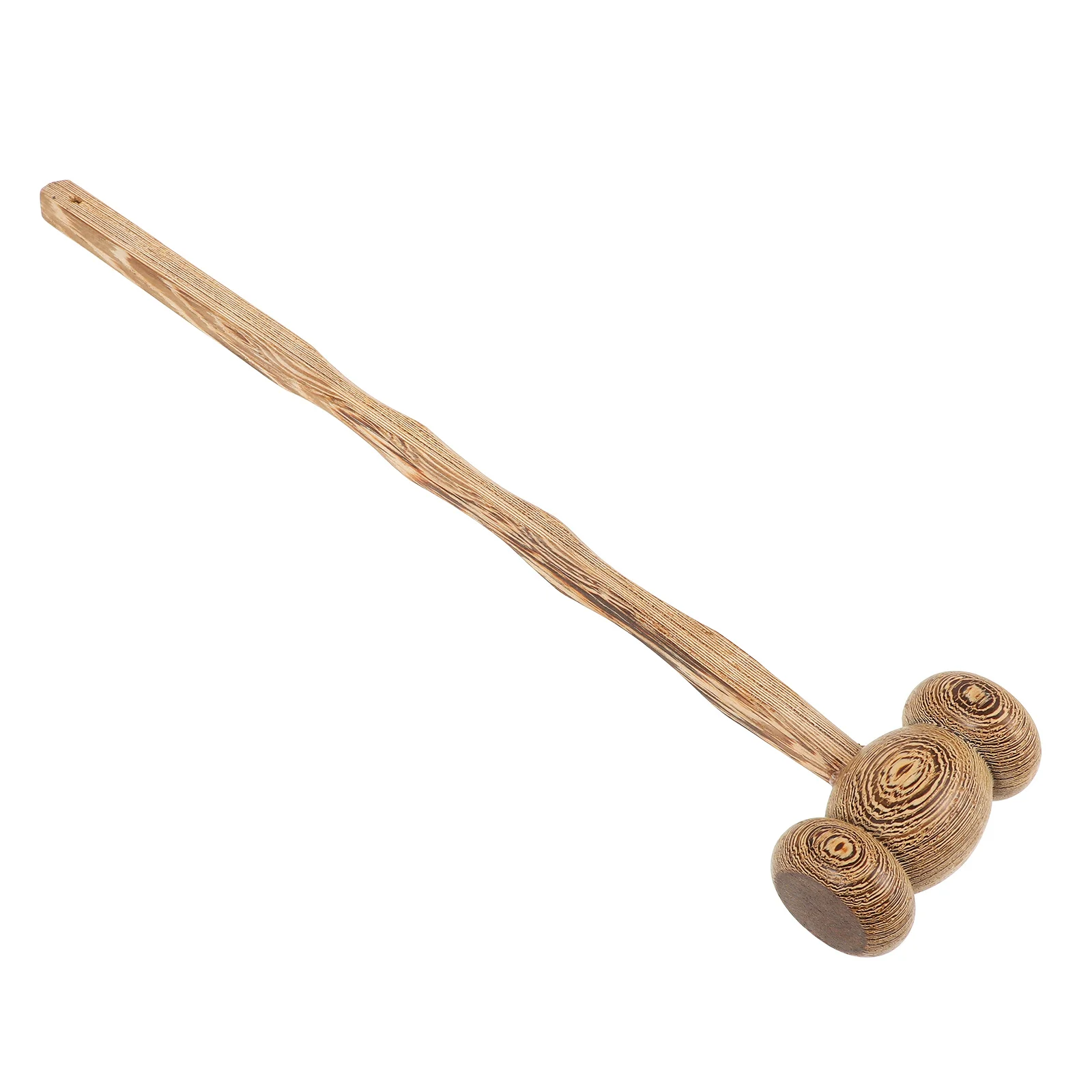 

Handheld Wood Massage Hammer Portable Back Shoulder Thigh Massager Manual Knocking Tool for Office Travel Household Physical