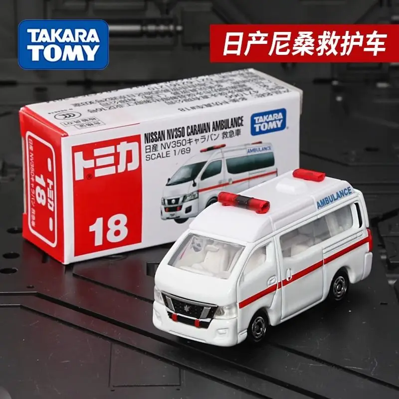 

TAKARA TOMY Diecast Car 18 Nissan Ambulance Toy Model for Boys