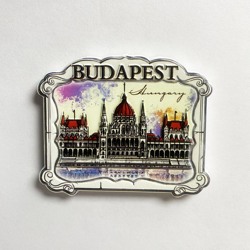 Budapest souvenirs, home decor items St. Istvan Cathedral 3D refrigerator magnets, collection of arts and crafts gifts