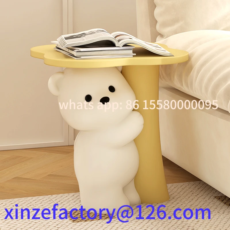 

Customizable bear coffee table living room ornament floor piggy bank