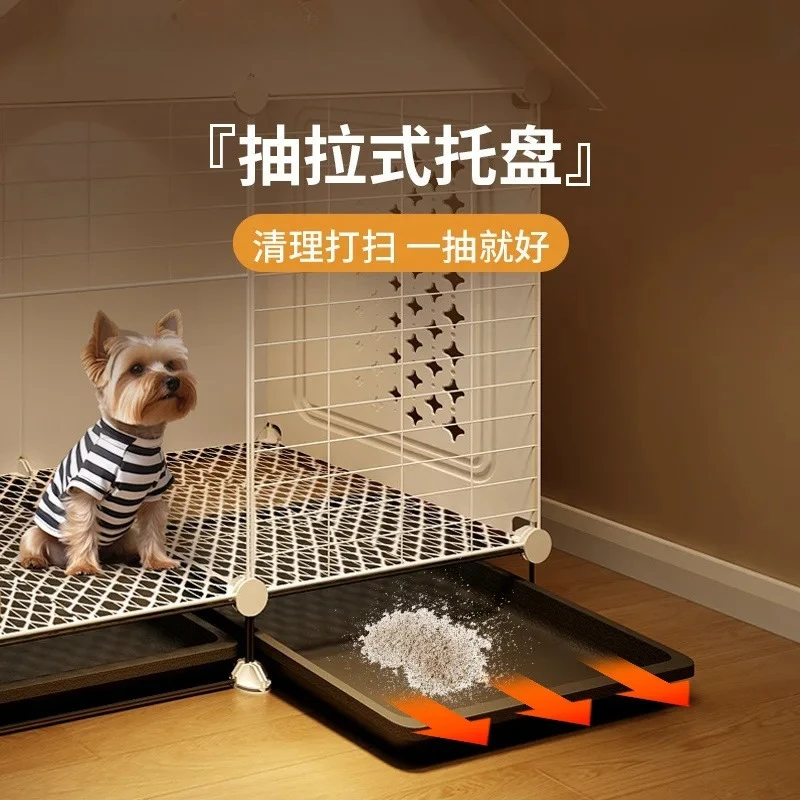 Dog cage Small dog, one room, one living room, one bathroom, villa indoor household with toilet, Bichon Teddy only