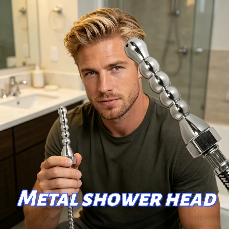 Ensemble d'équipement de douche portable en métal, 2 pièces, tuyau d'extension de douche en acier inoxydable, adapté à tous les kits de douche, accessoires de salle de bain