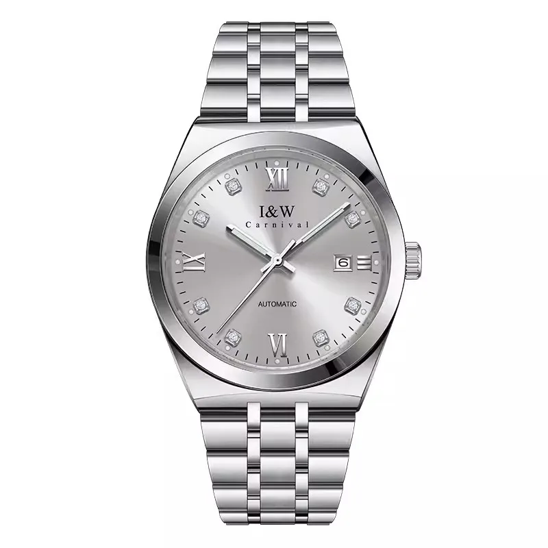 

Carnival Brand Fashion Business Watch For Men Luxury Automatic Mechanical Wristwatch Waterproof Calendar Clock Relogio Masculino