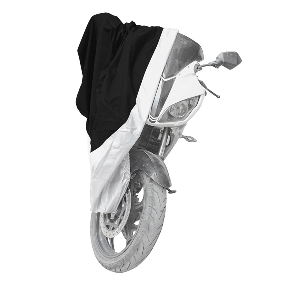 Black and Silver Motorcycle Clothing Electric Vehicle Rain Cover Bicycle Cover for Sun Protection and Dust