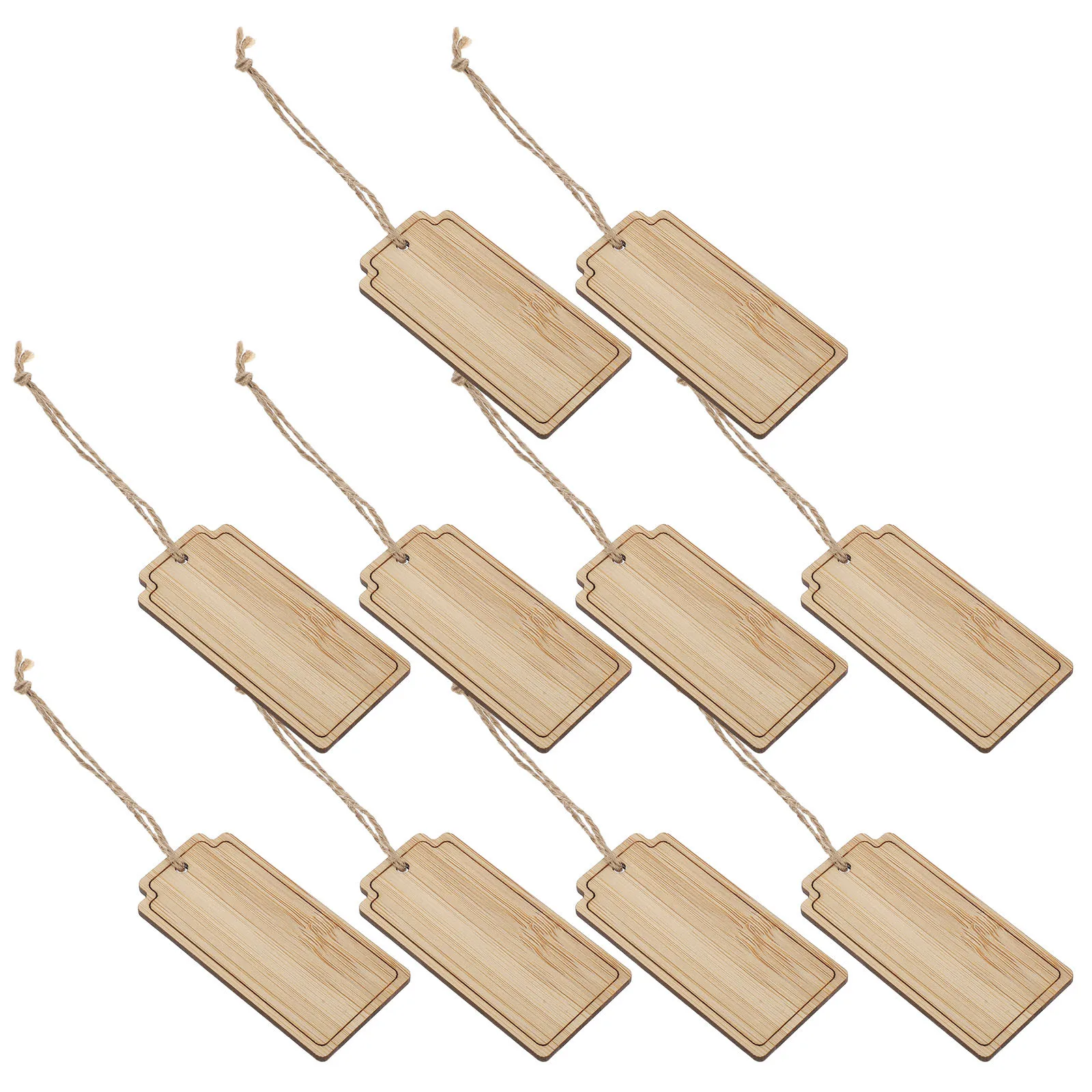 

10Pcs Bamboo Garden Tags Reusable Outdoor Plant Labels with String for Pots Trees Flowers Garden Plant Identification Tags