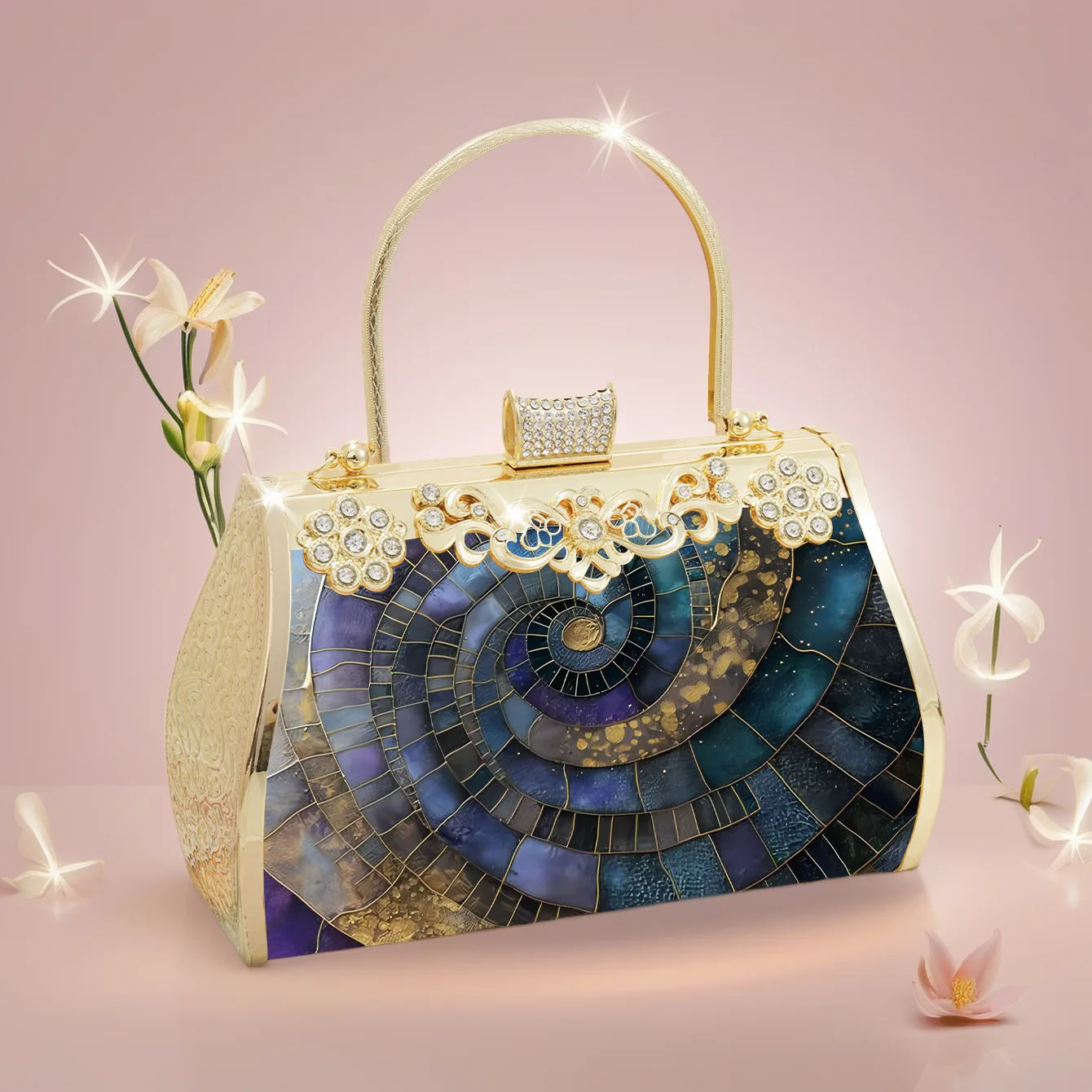 

Handmade Par Evening Dr Handbag Model Bag Vertical Sle Casual Simple Design Spring Collection Lo Bule Closure